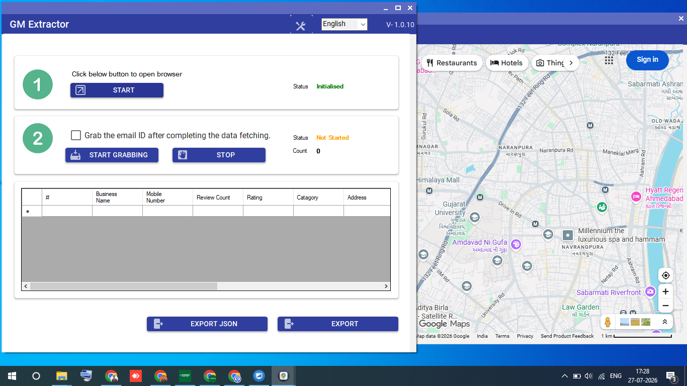 Export Business Data to Excel